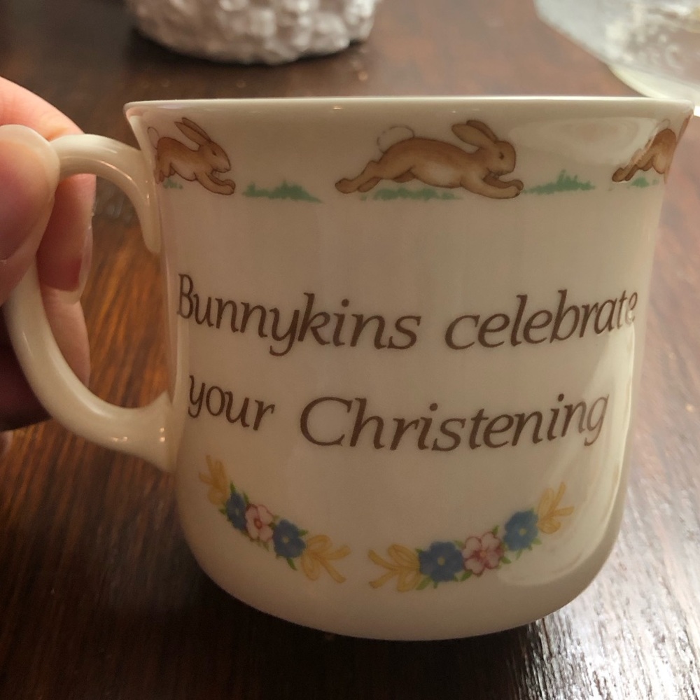 Royal Doulton Bunnykins ‘Celebrate Your Christening' Child Plate and Cup Set new - Picture 4 of 5
